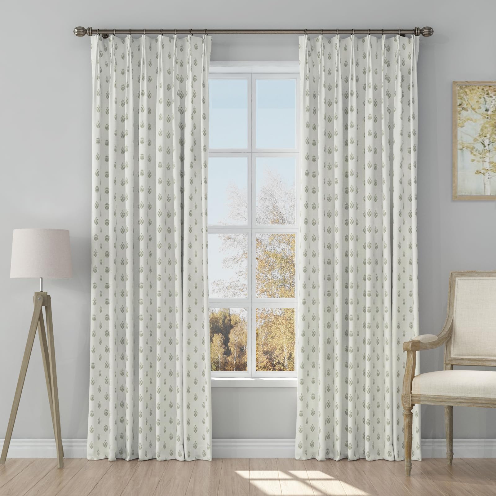 Amazon.com: TWOPAGES Stefana Silber x Pinch Pleat Drapery